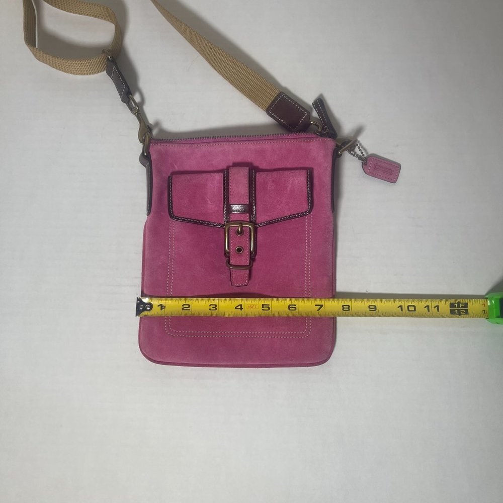 Coach Pink Suede Small Crossbody bag - Picture 8 of 16